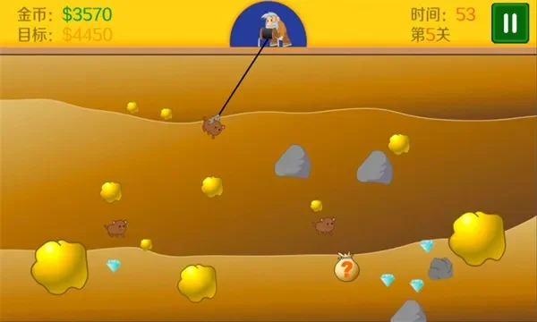 黄金矿工中文版单人版-黄金矿工单人淘金