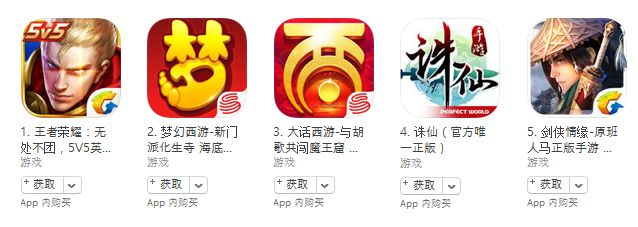 苹果手游武侠游戏排行榜