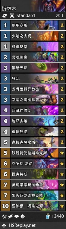 炉石传说暗月马戏团祈求术卡组攻略对局打法详解
