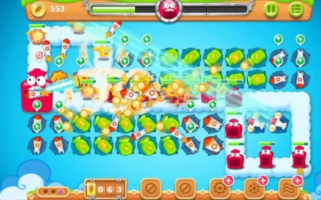 保卫萝卜2第56关攻略-复杂路线多单位防御