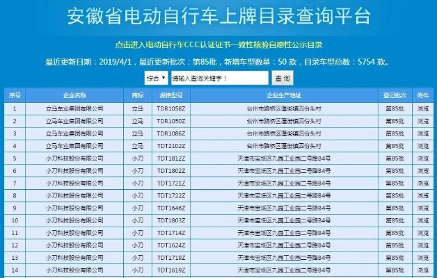 电动车信息查询系统
