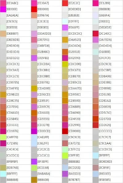 球球颜色代码复制-游戏球体颜色代码复制