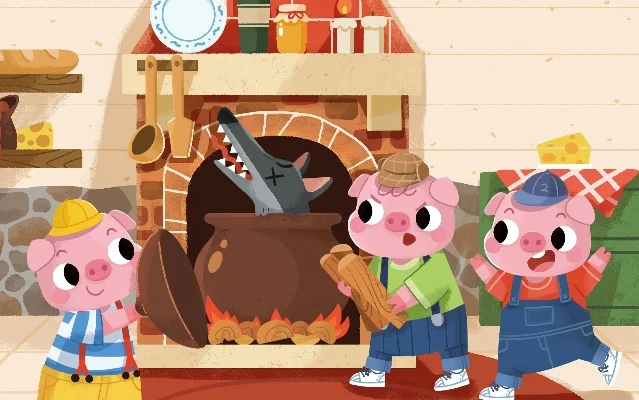 大灰狼和三只小猪-童话故事数字化冒险