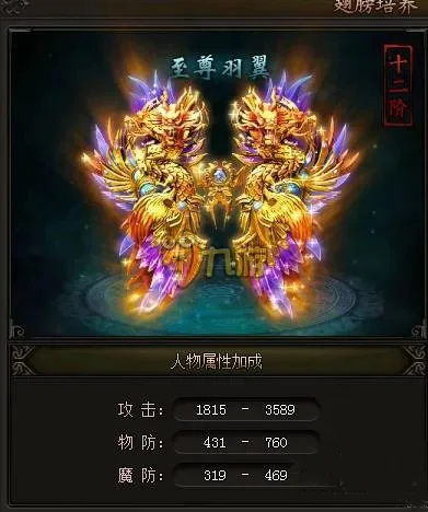 传奇霸业升级翅膀数据一览-传奇霸业翅膀升级指南