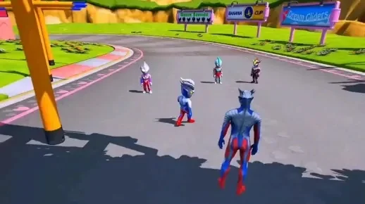 双人奥特曼碰碰车-奥特曼碰碰车 双人合作游戏