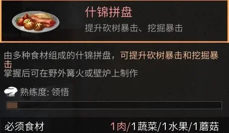 明日之后什锦拼盘制作配方分享-明日之后什锦配方分享