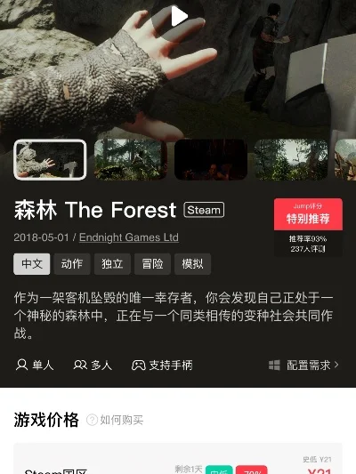 森林steam售价解析-森林售价性价比高