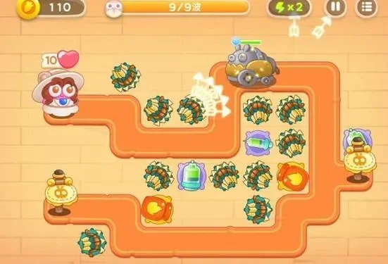 保卫萝卜4阿波尼克号第17关攻略图解-守护萝卜击僵尸