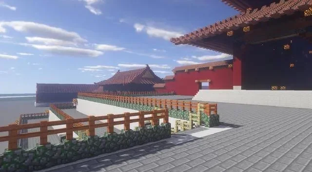 我的世界中国风宫殿建筑怎么建-建造中国风宫殿建筑