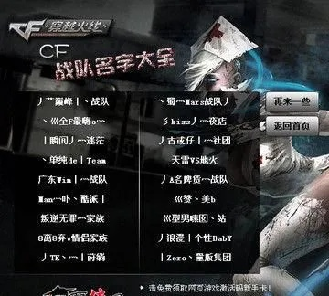CF玩家游戏名字怎么取才能又酷又霸气？