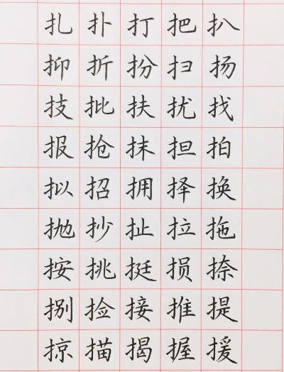 提手旁的字有哪些？一文掌握214个高频汉字