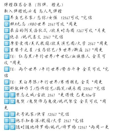 新手如何避坑？2025橙光现代养成游戏TOP10榜单